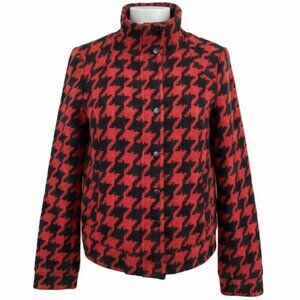 Red and Black Houndstooth Jacket